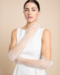 Dainty Lace Long Bridal Gloves