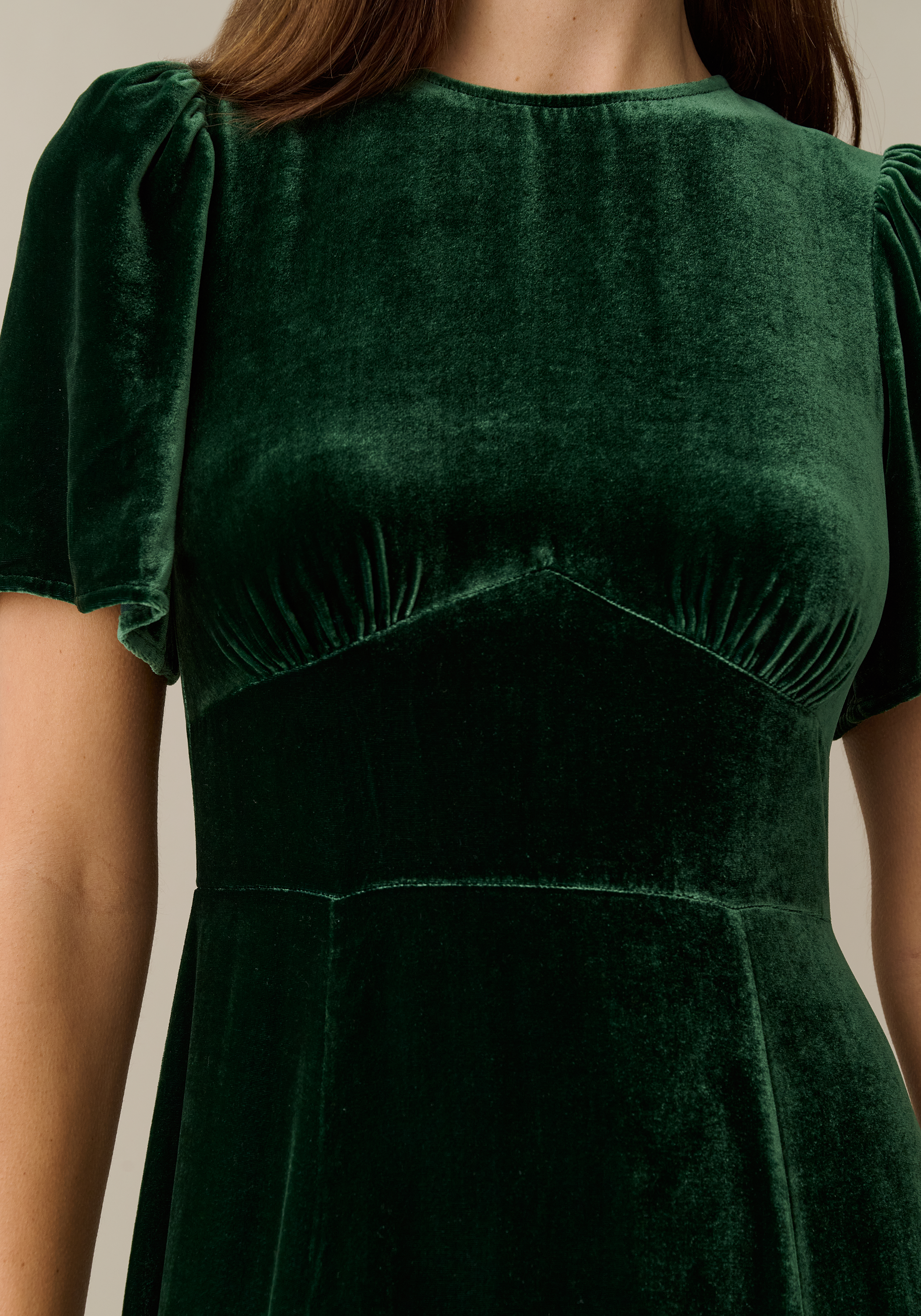 Amaris Silk Velvet Dress